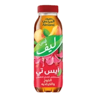 المراعي ايس  ليف خوخ وكركدية  240مل