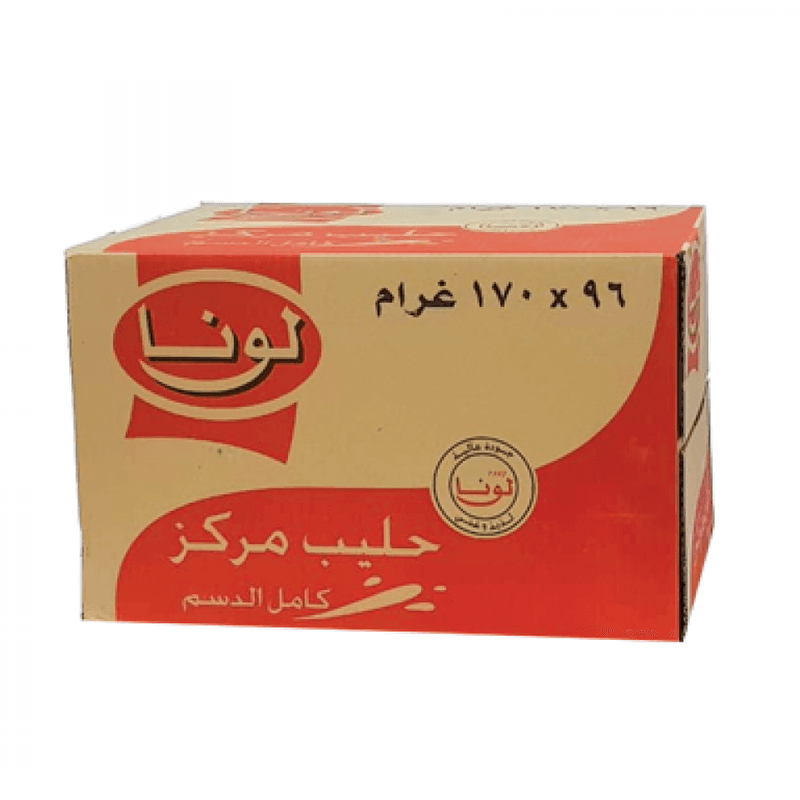 لونا حليب سائل كامل الدسم 170جم — كرتون96