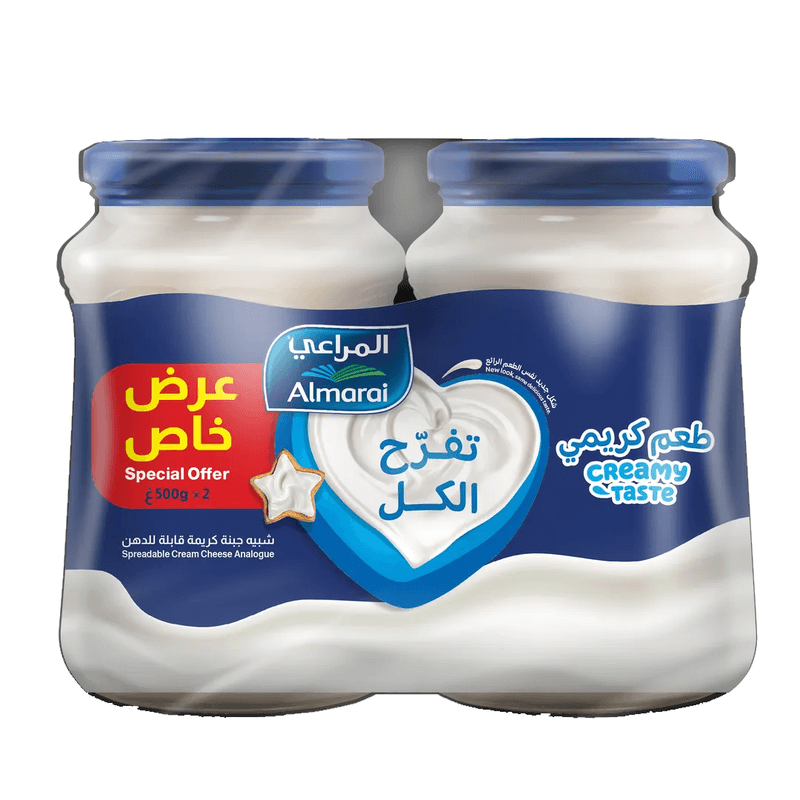 المراعي جبن بطعم الكريم 500جم — شدة *2