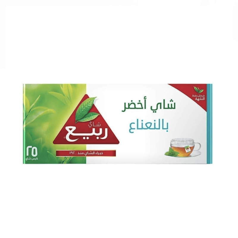 الربيع شاي اخضر بالنعناع 25 خيط