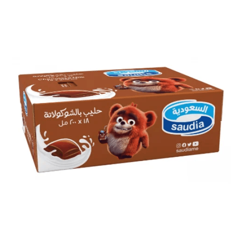 السعوديه حليب الشوكلاته200مل — كرتون*18