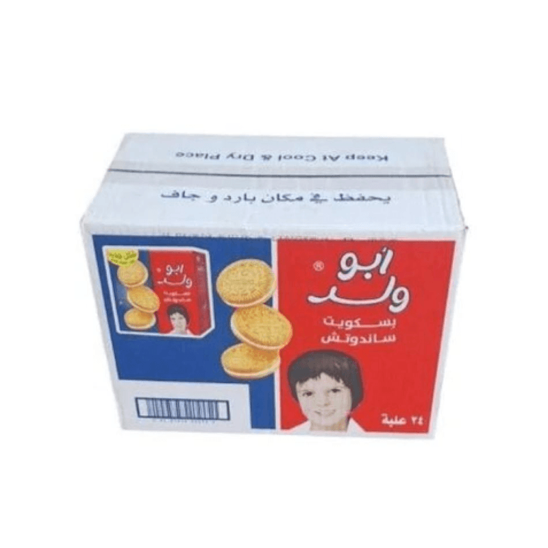 تيشوب بسكويت أبو ولد بالقشطة 90 جم — كرتون24