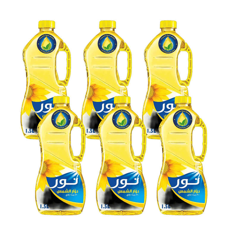 نور زيت دوار الشمس 1.5لتر — كرتون*6