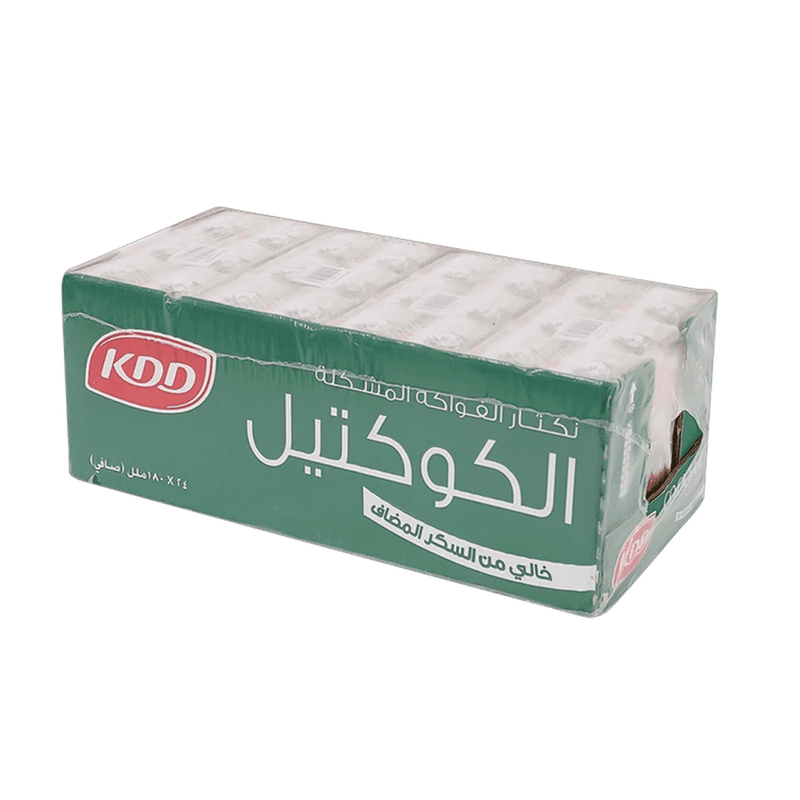 كي دي دي عصير كوكتيل الفواكهة المشكلة 180مل — كرتون24