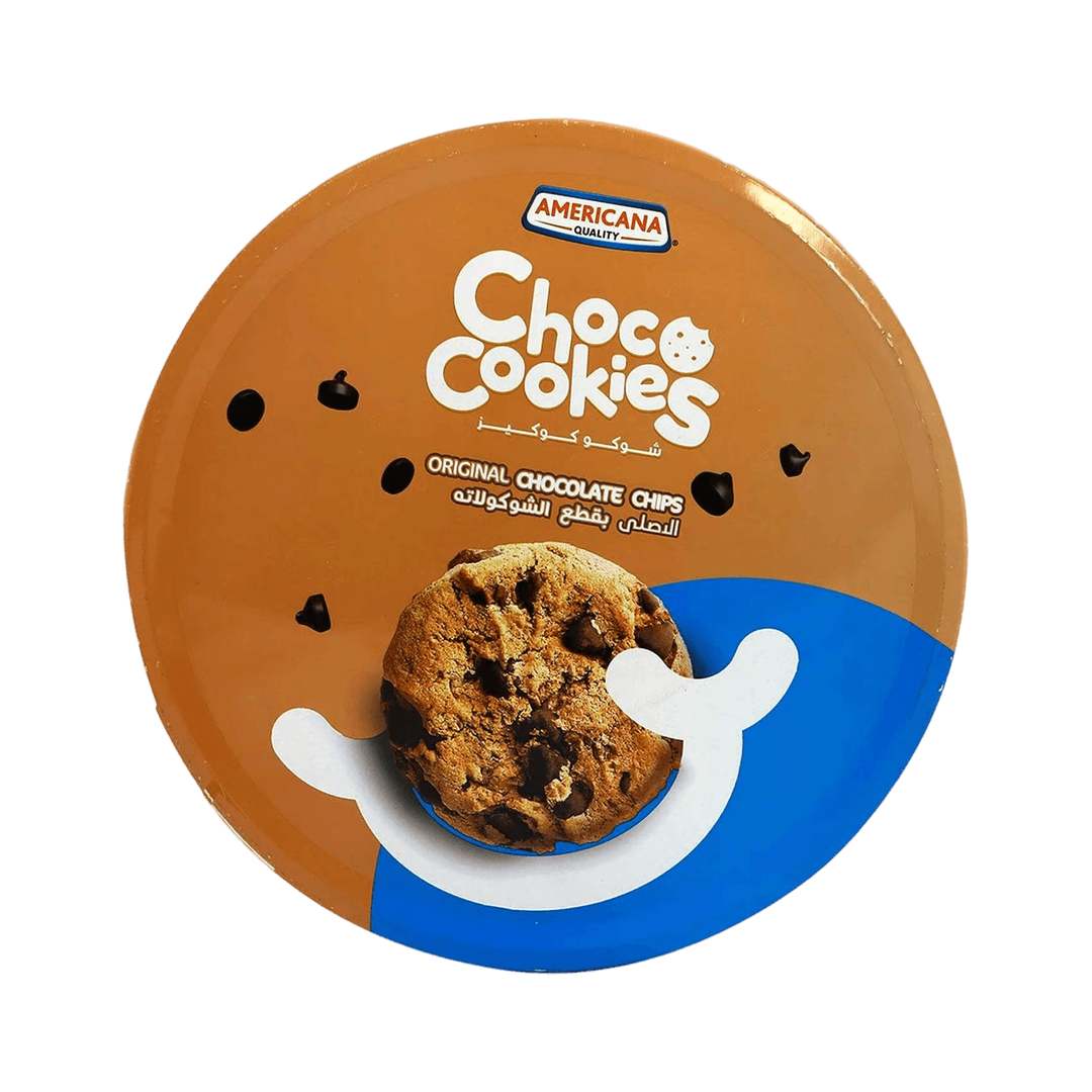 امريكانا شوكو كوكيز الاصلي بقطع الشوكولاتة (صفيح) 1040جم