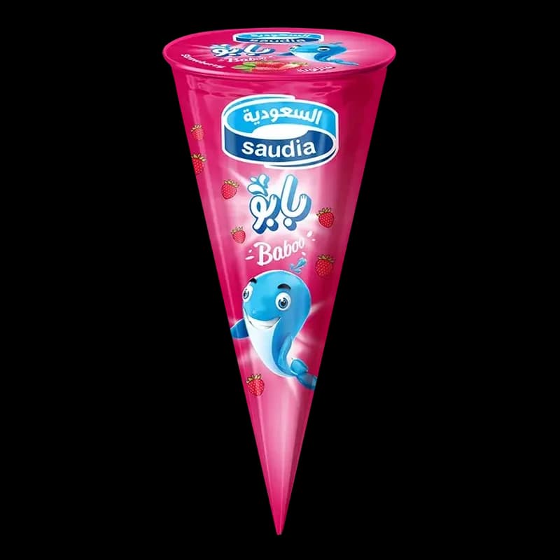 بابو مخروط الفراوله 110مل