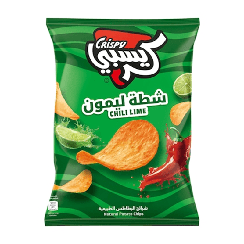 بطاطس كريسبي شرائح بالشطة والليمون 110جم