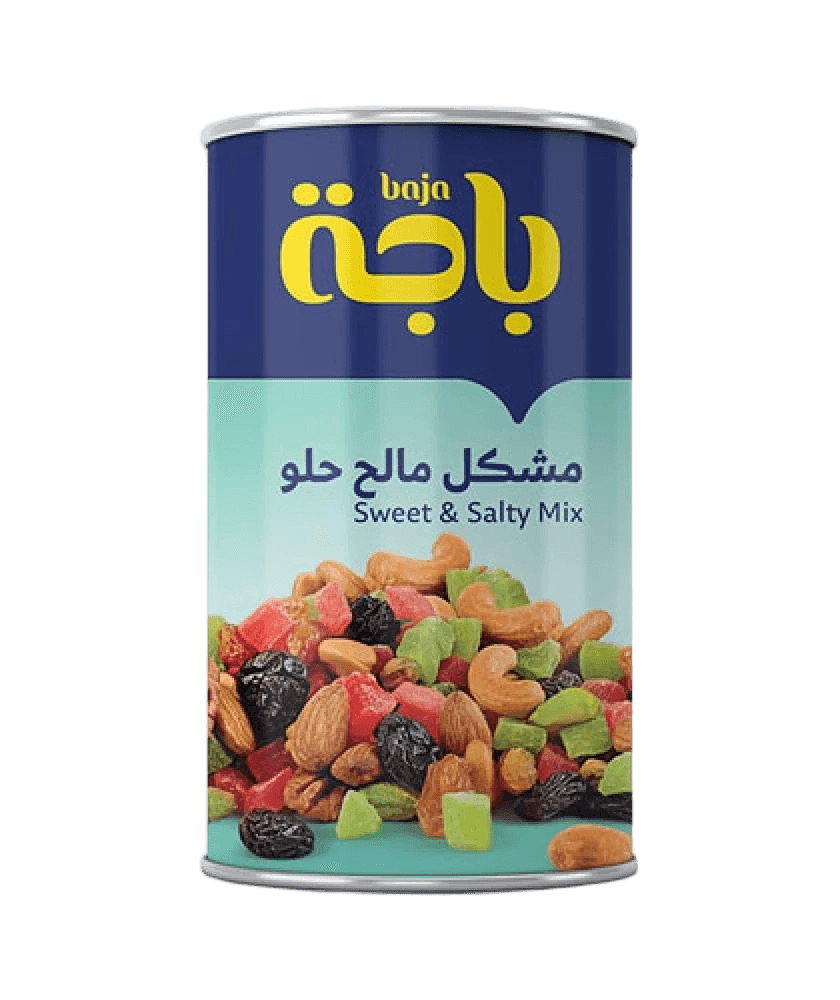 باجة مشكل مكسرات مالح وحلو  450جم