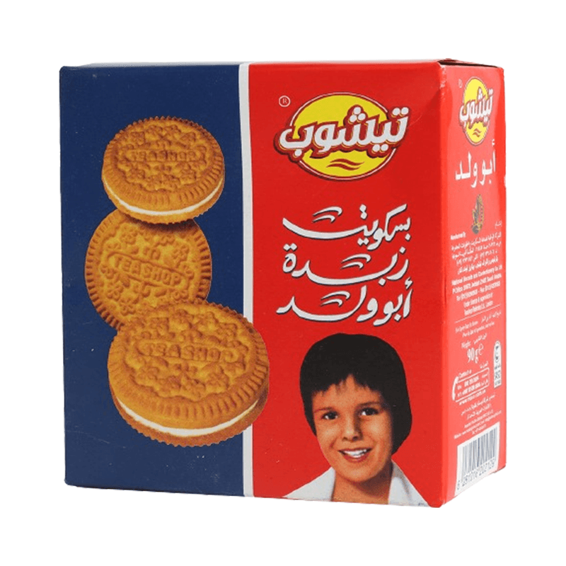 تيشوب بسكويت ابو ولد ساندويتش  90جم