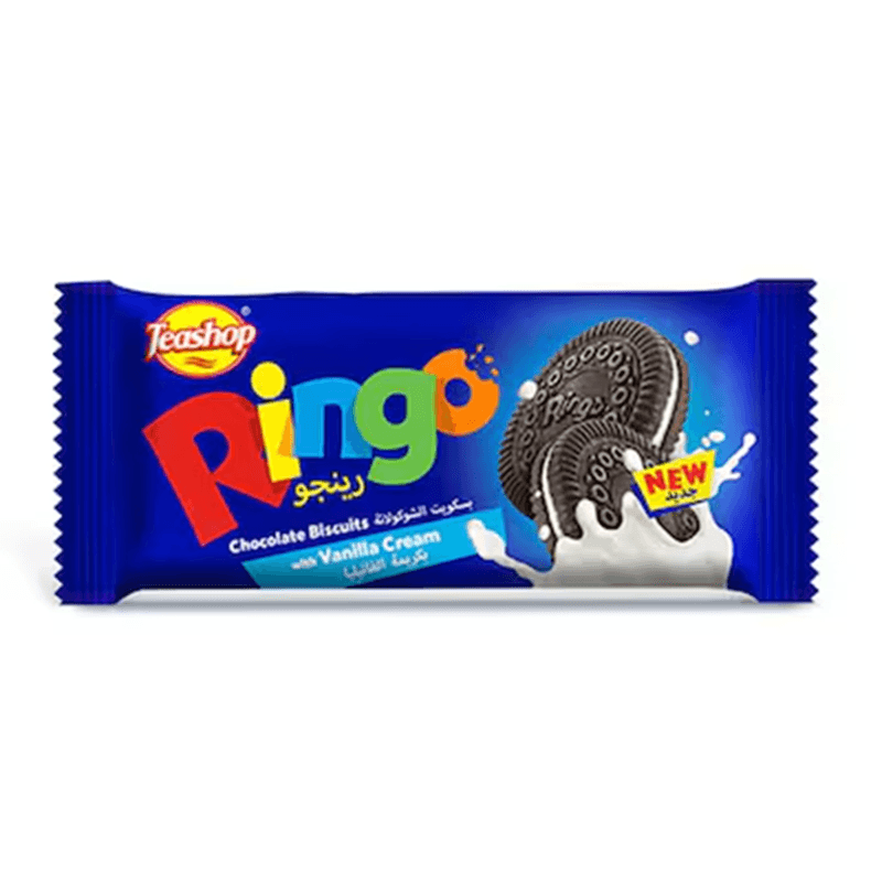 تيشوب رينجو بسكويت فانيليا 38جم