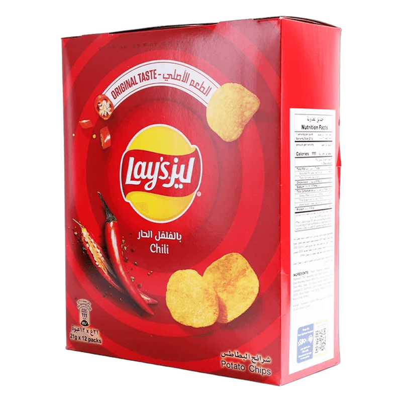 ليز بالفلفل الحار (12حبة) 21جم