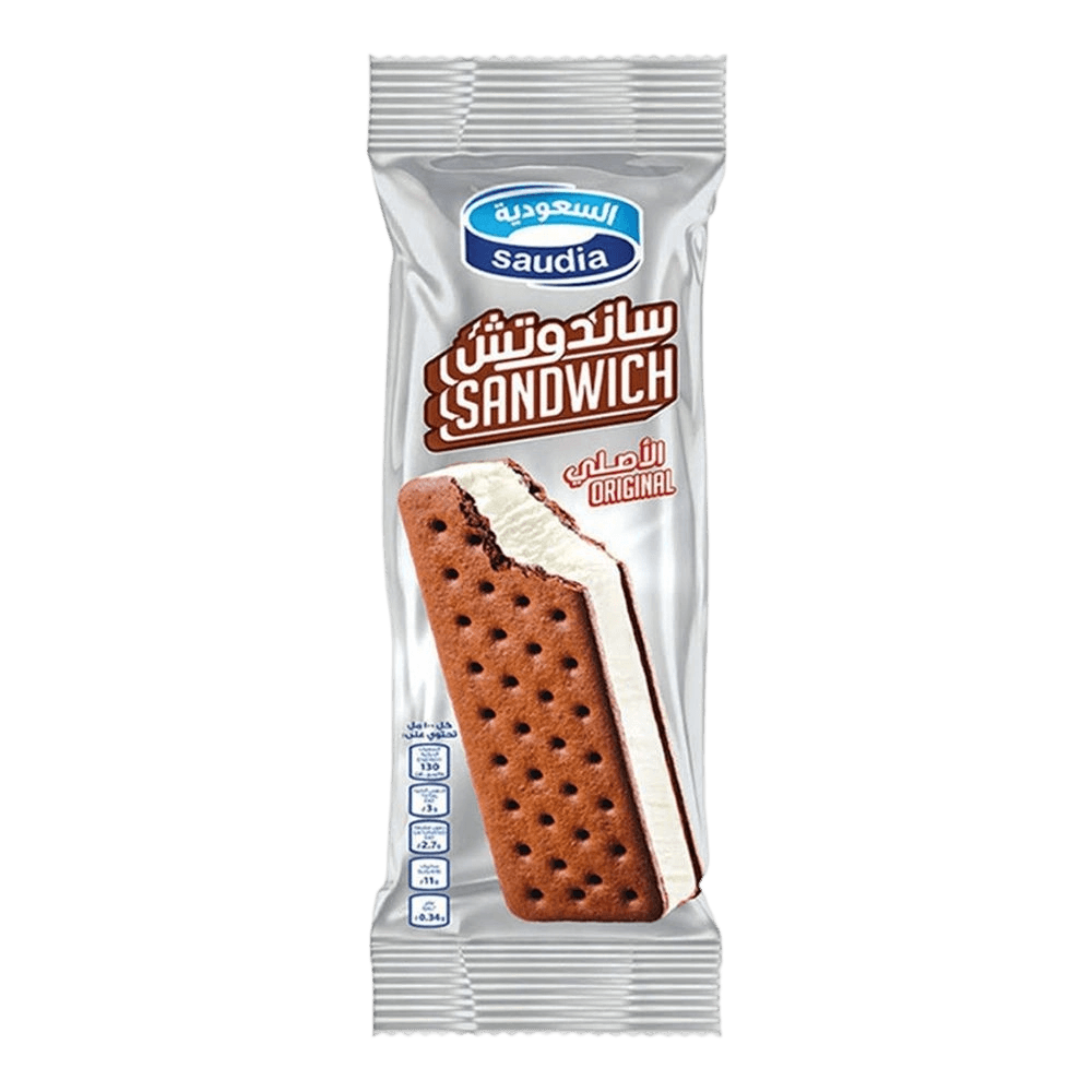 السعودية ايس كريم ساندويتش الفانيلا 100مل