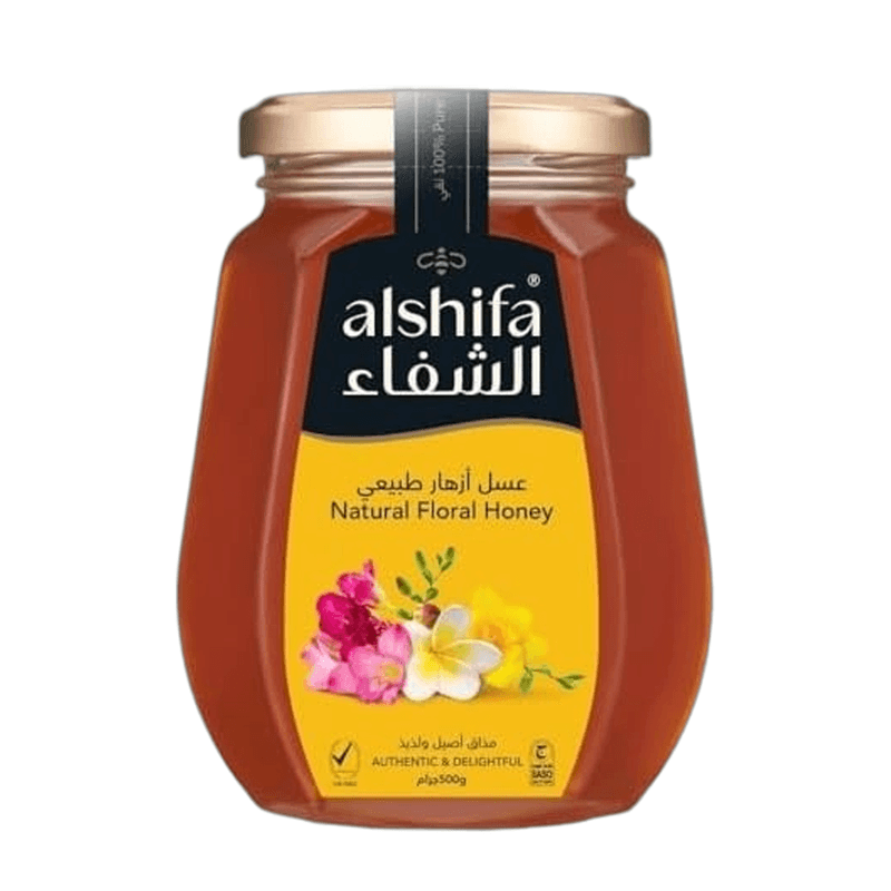 الشفاء عسل ازهار طبيعي 500جم