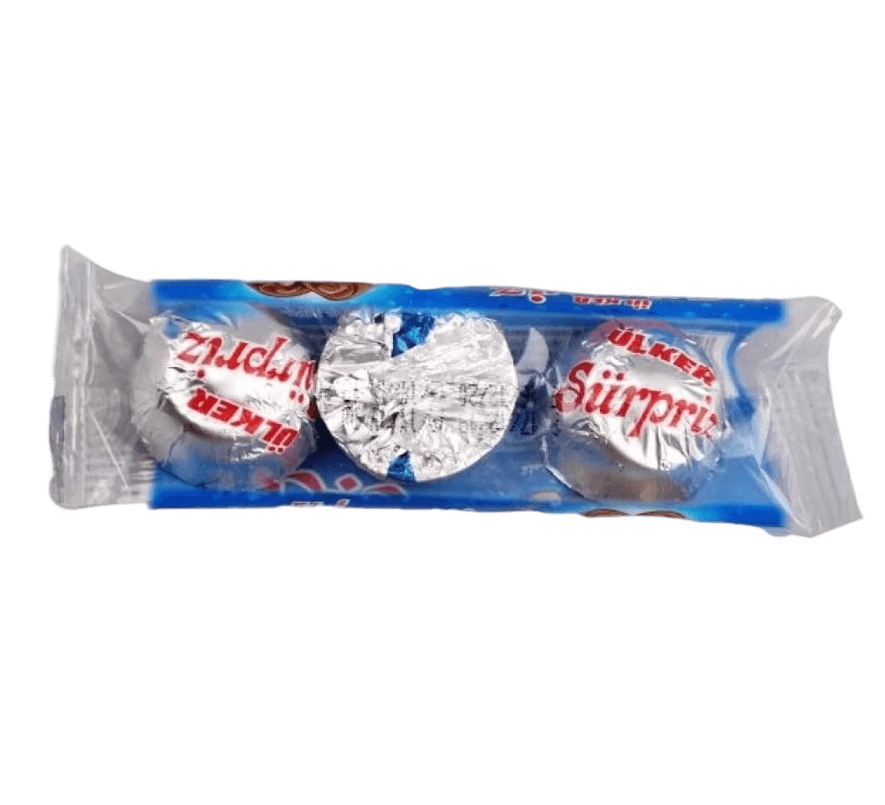 اولكر سربريز شوكولاتة بالحليب والبندق والكريمة 21جم