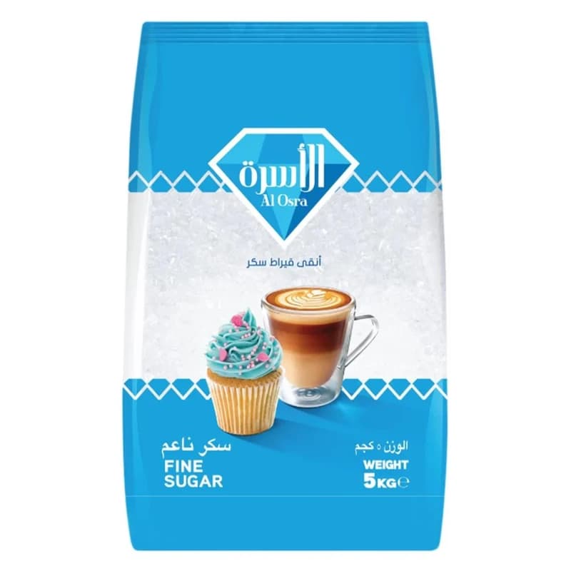 سكر 5كيلو ناعم الاسره كيس