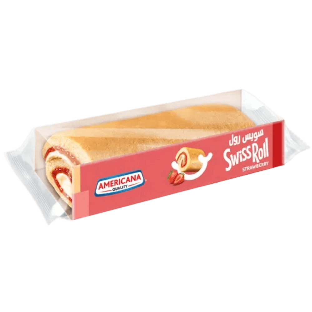 امريكانا سويس رول كبير كريمه فانيلا مربي فراوله 110جم