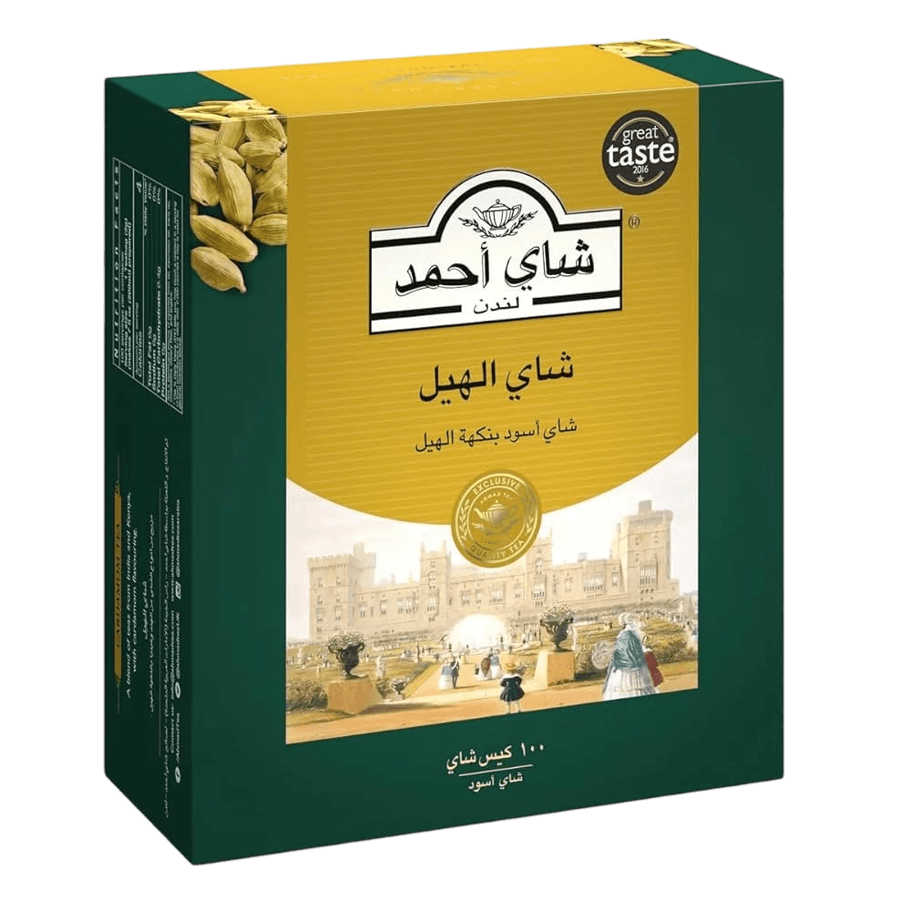 احمد شاي اسود بنكهة الهيل (100)كيس 200جم