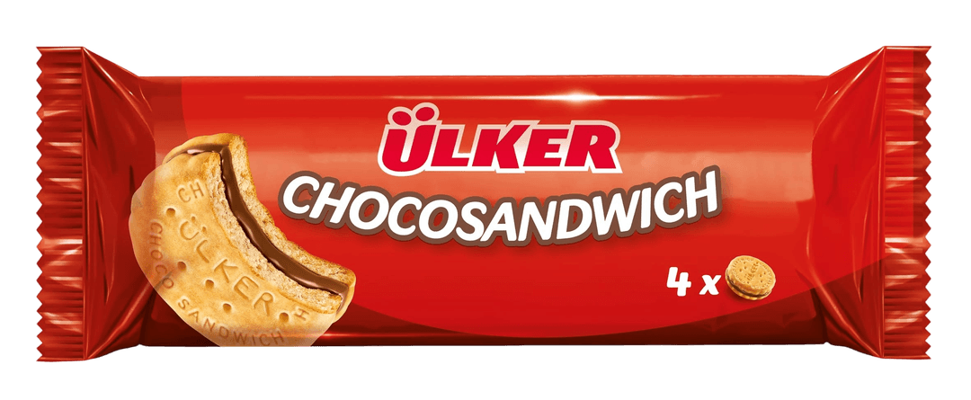 بسكويت اولكر شكو ساندويتش محشو بكريمة البندق والكاكاو  32جم