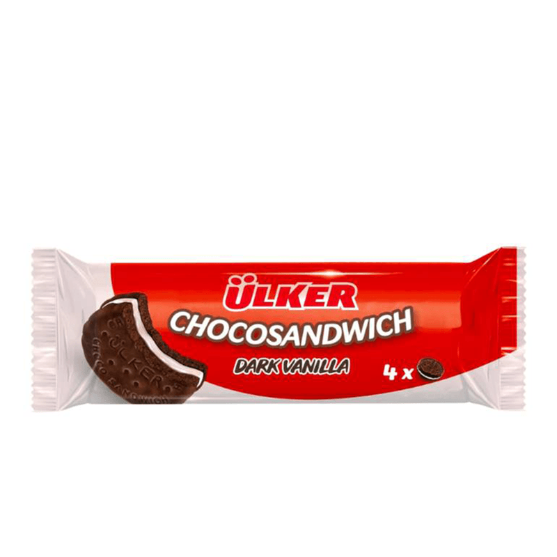 اولكر بسكويت ساندويش دارك فانيليا 32جم
