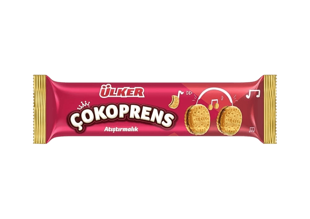 اولكر بسكويت ساندويتش محشو بكريمة البندق والكاكاو 73جم