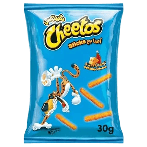شيتوس اعواد جبن وكاتشب 30جم