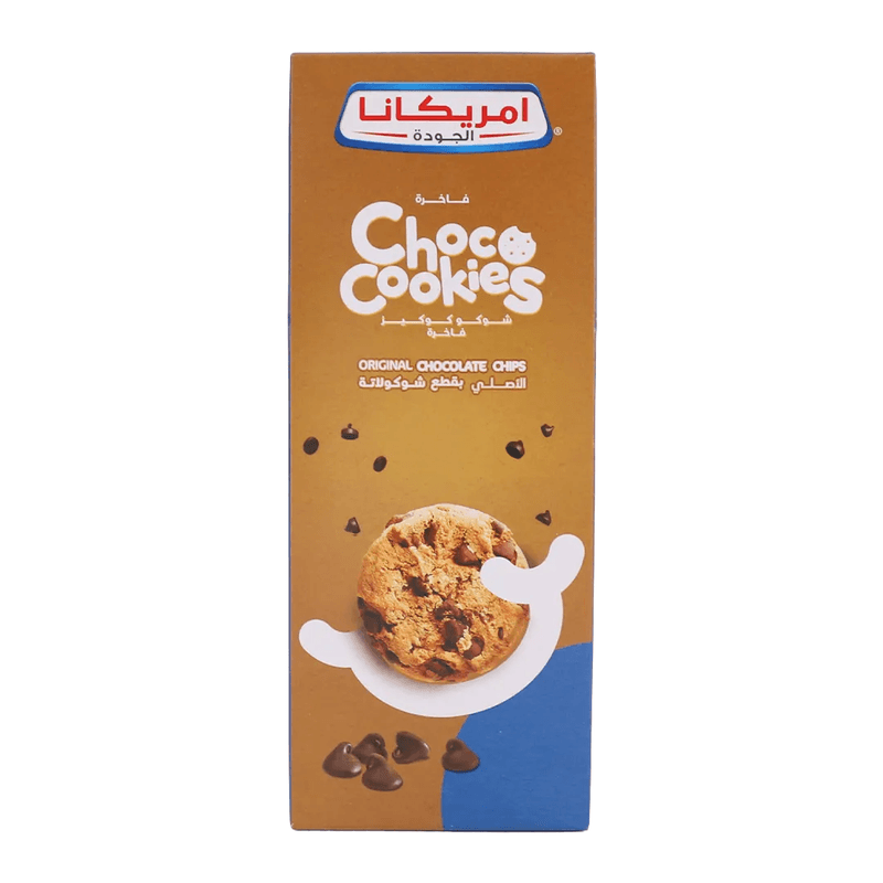 امريكانا شوكو كوكيز فاخرة الاصلي بقطع الشوكولاتة 180جم