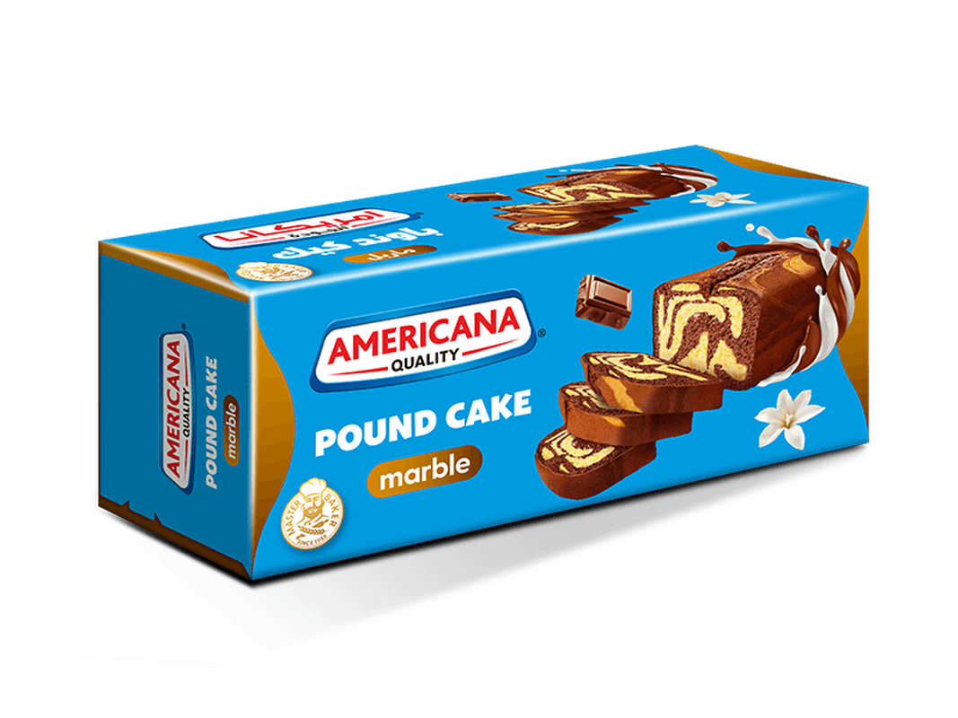 امريكانا فريش باوند كيك ماربل 100جم