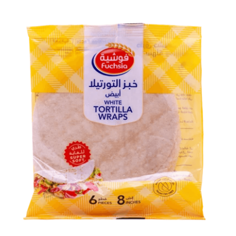 فوشية خبز التورتيلا ابيض 6 قطع