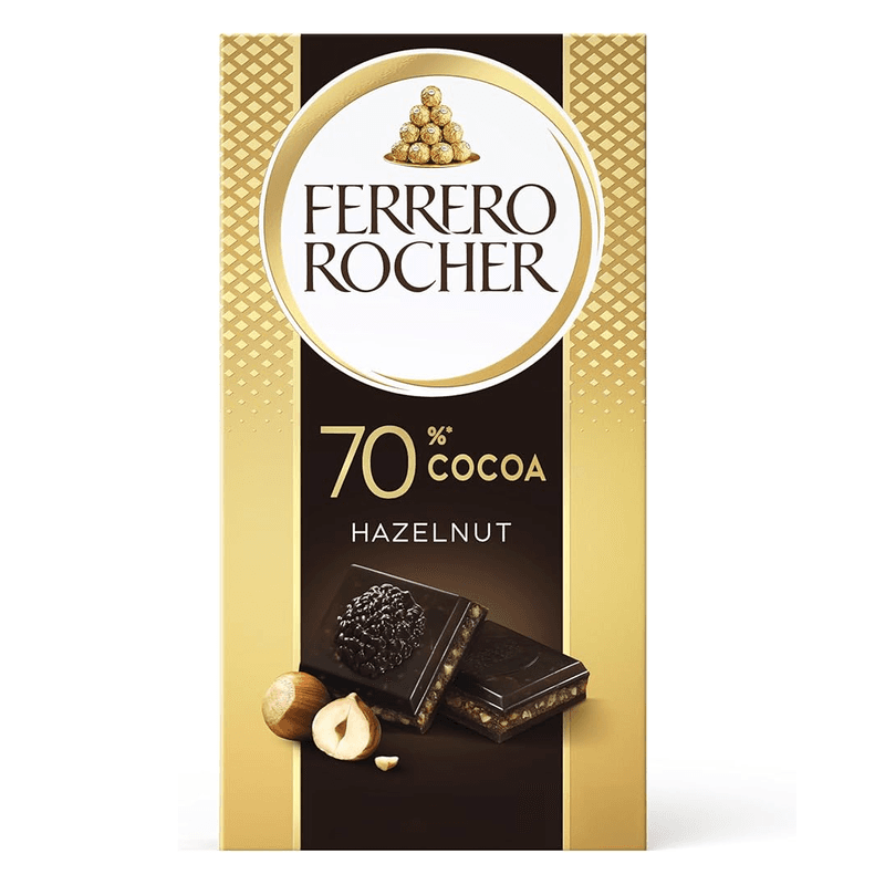 فيرورو  روشية شوكلاتة داكنة محشوة بالبندق 90جم