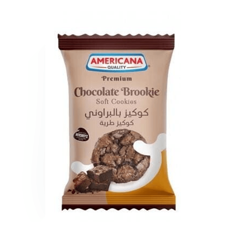 امريكانا كوكيز طرية بالبراوني  40جم