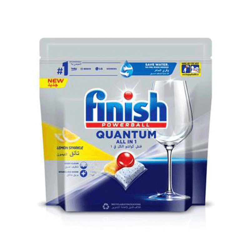 اغراص غسيل فنش كوانتم الكل في 1 (تالق الليمون) 12 قرص