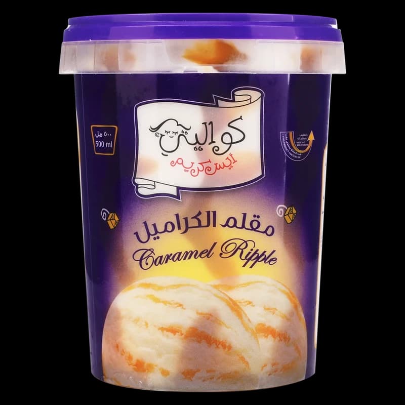 كواليتي أيسكريم مقلم الكراميل 1 لتر