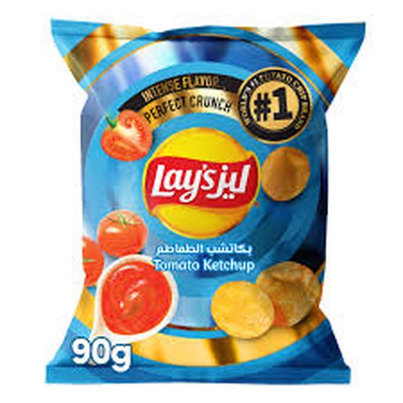 ليز  رقائق البطاطس بالكاتشب 90جم