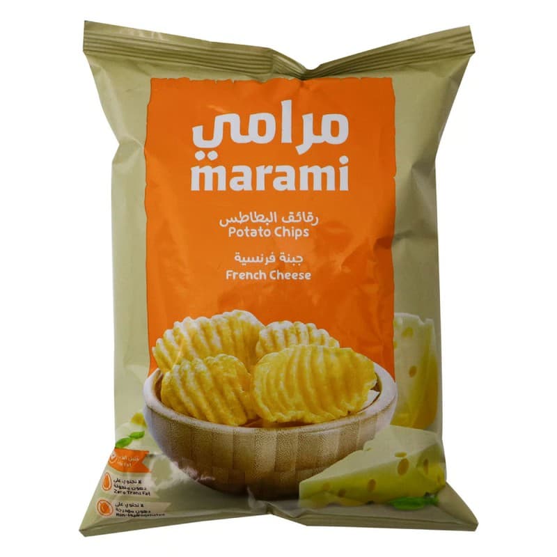 مرامي رقائق البطاطس جبنة فرنسية 100جم