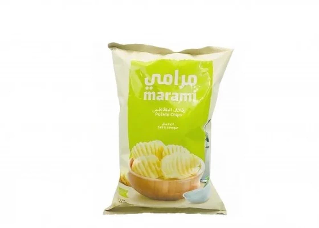 مرامي رقائق بطاطس ملح وخل 100جم