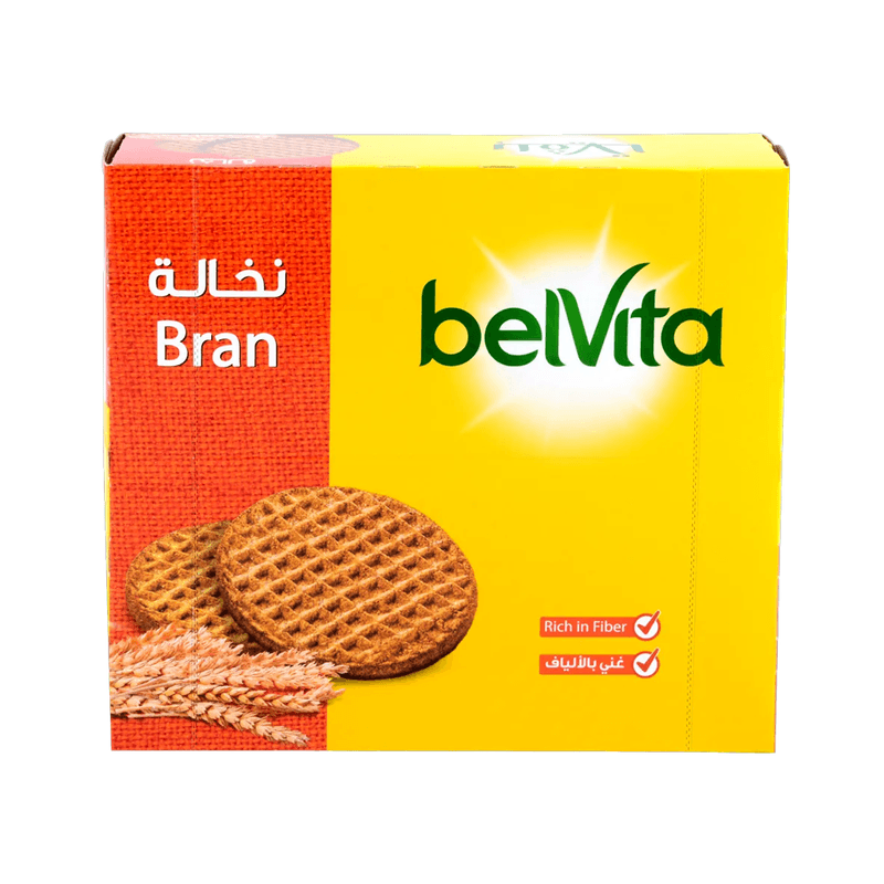 بلفينا بران  بسكويت نخالة سادة 56جم — بوكس *8