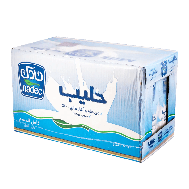 نادك حليب طويل الاجل كامل الدسم 1لتر — كرتون12