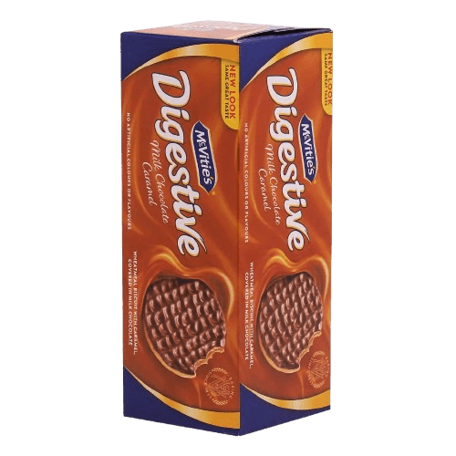 بسكويت مكفيتز دايجستيف كراميل مغطي بالشوكلاتة بالحليب  250جم