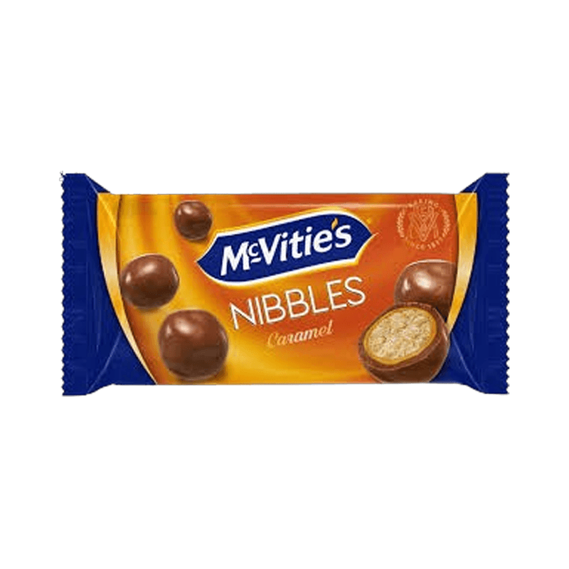 مكفتيز دايجستف نبلز / كرات البسكويت المغطاة بشوكولاتة الحليب مع نكهة الكراميل 37جم