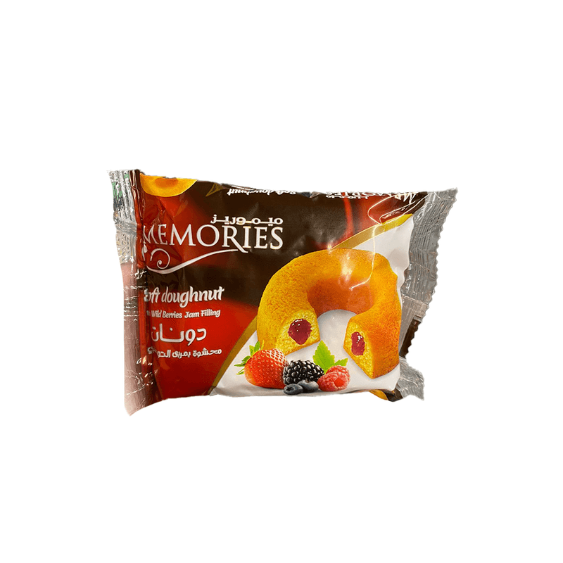 ميموريز دونات محشوة بمربي التوت البري 240جم
