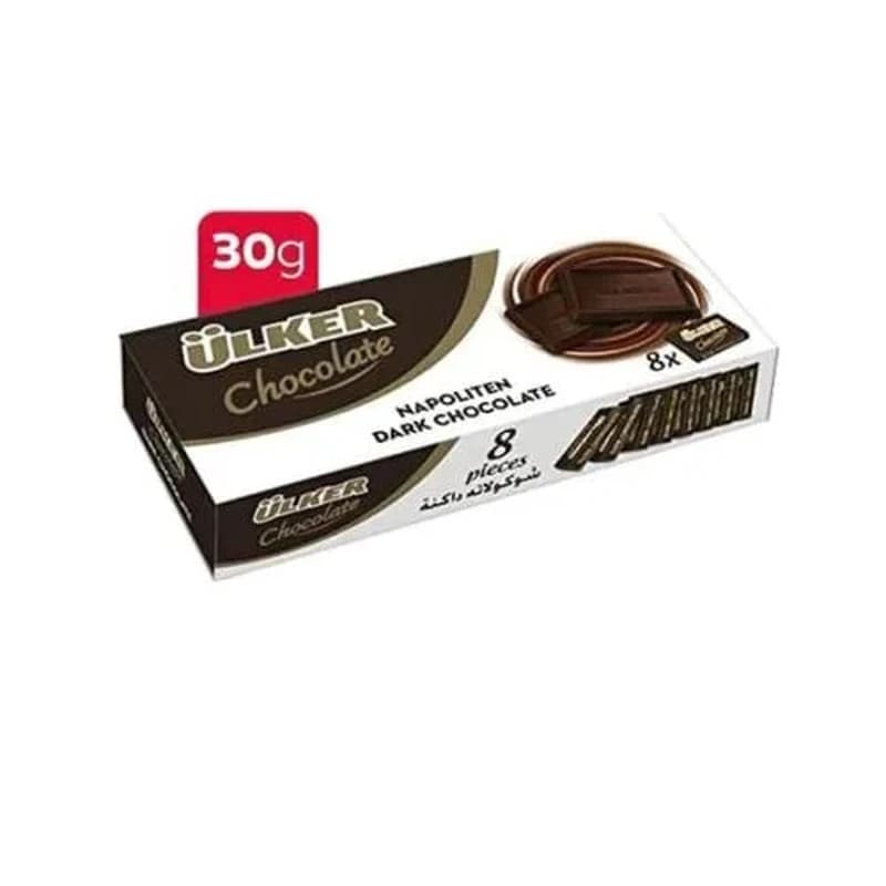 اولكر نابولتين شوكولاتة داكنة  30جم