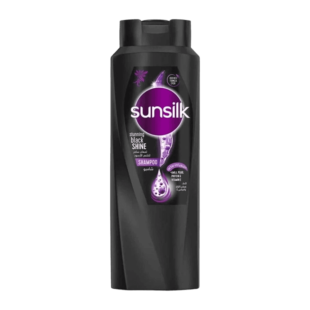 شامبو صانسيلك لمعان ساحر للشعر الاسود 700مل