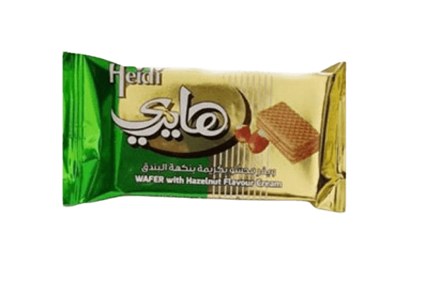 هايدي ويفر محشو بكريمة بنكهة البندق 20جم