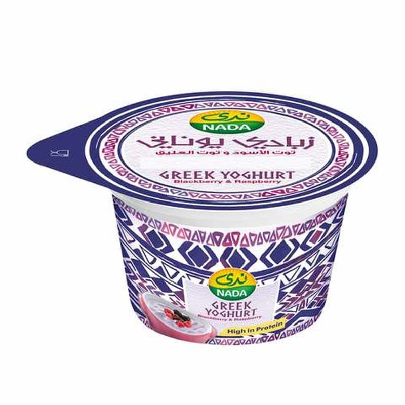 ندي شراب زبادي يوناني 27 غ برتونين توت الاسود وتوت العليق 330 مل