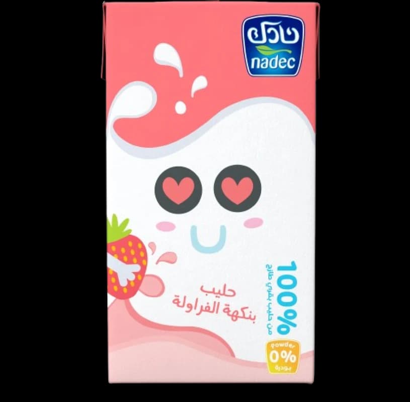 نادك حليب فراوله 125مل