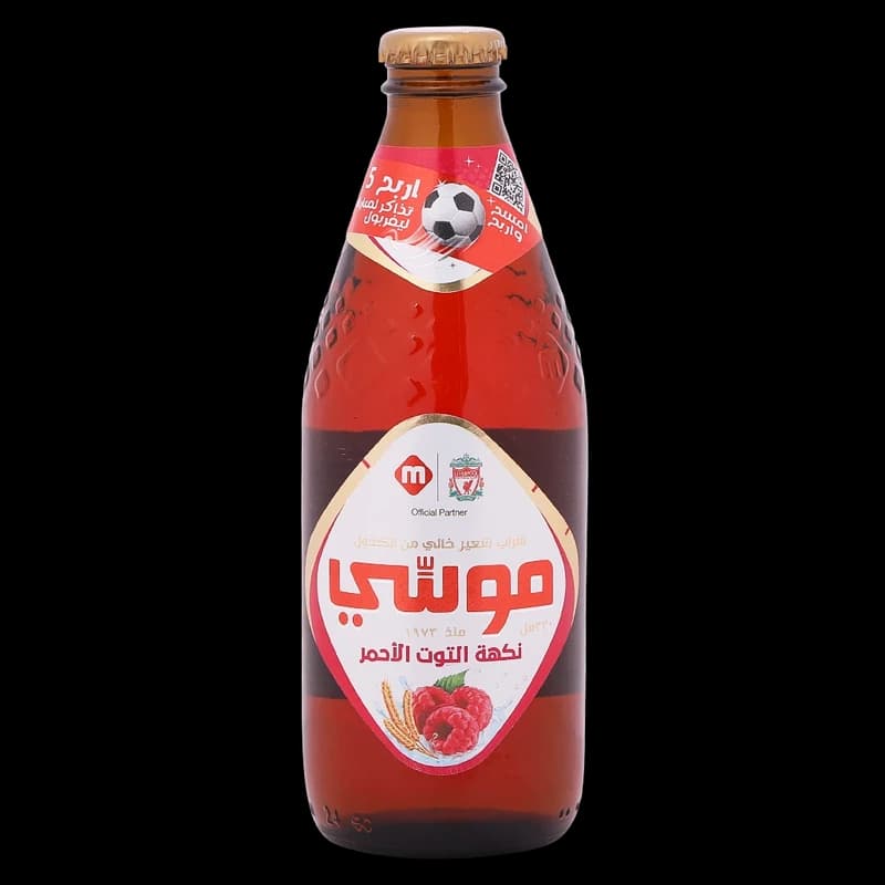 موسي شراب الشعير بنكهة  التوت الاحمر 330مل