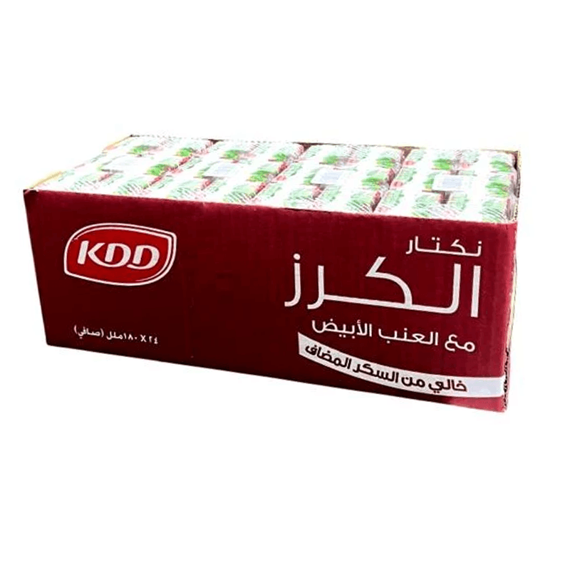 كي دي دي عصير كرز مع العنب الابيض 180مل — كرتون24