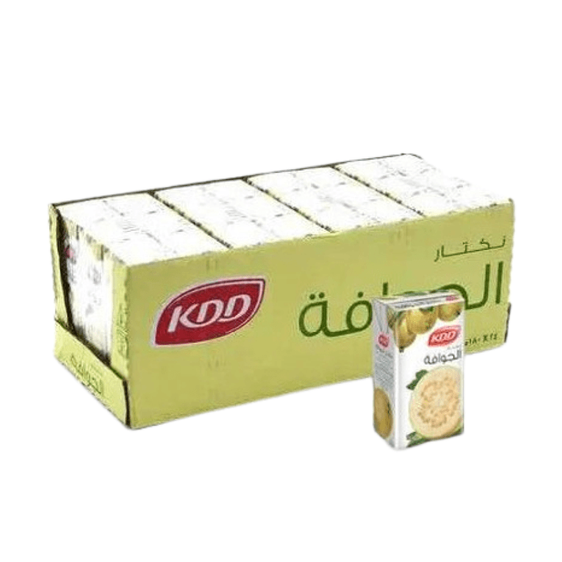 كي دي دي عصير جوافه مع العنب الابيض 180مل — كرتون24