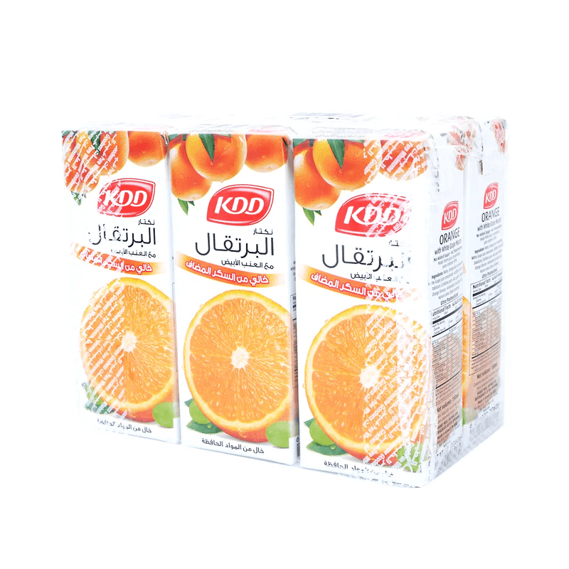 كي دي دي عصير برتقال مع العنب الابيض180مل — شدة6