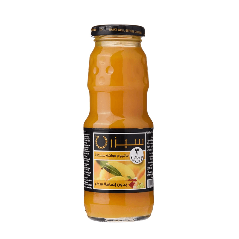 عصير سيزر نكتار  مانجو وفواكة مشكلة 250مل